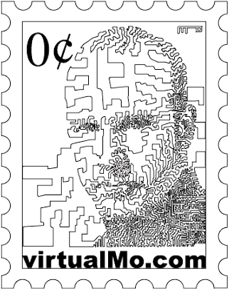 Mo portrait stamp